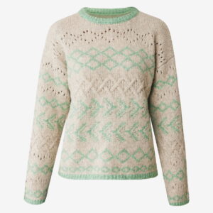 Πουλόβερ Norwegian with crew neck MF006610643W Off White