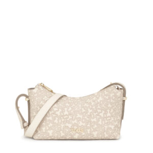 Μεσαίου μεγέθους τσάντα χιαστί BANDOLERA M. KAOS MINI LINES BEIGE | 2002183201