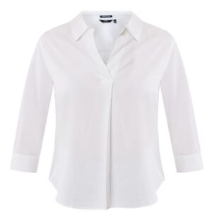 LUPINE V-neck blouse White | MF006103051W-01