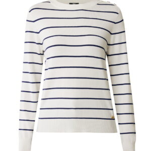 Regular fit striped sweater Taupe Sand | MF006600151W