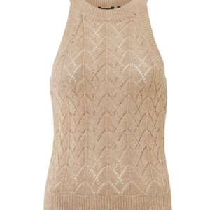 Sleeveless knit top Warm Sand | MF006605151W
