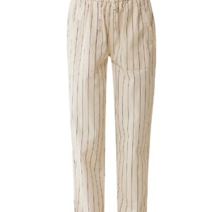 Easy pull on workwear pants Cream White | MF007005251W